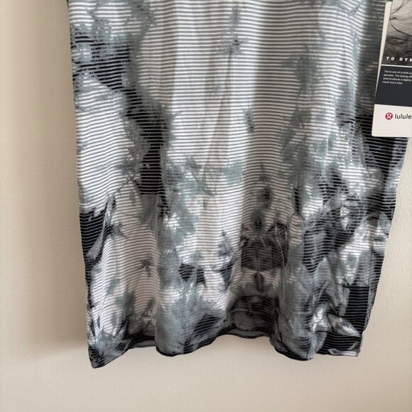 Lululemon Athletic Swiftly Tech Short Sleeve Shirt 2.0 Shibori Grey NWT Size 8 - Picture 4 of 7